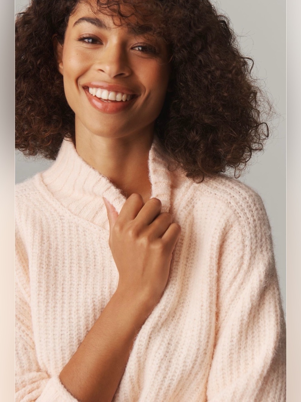 Anthropologie Dawn Mock-Neck Chunky Sweater NWT - Picture 3 of 6